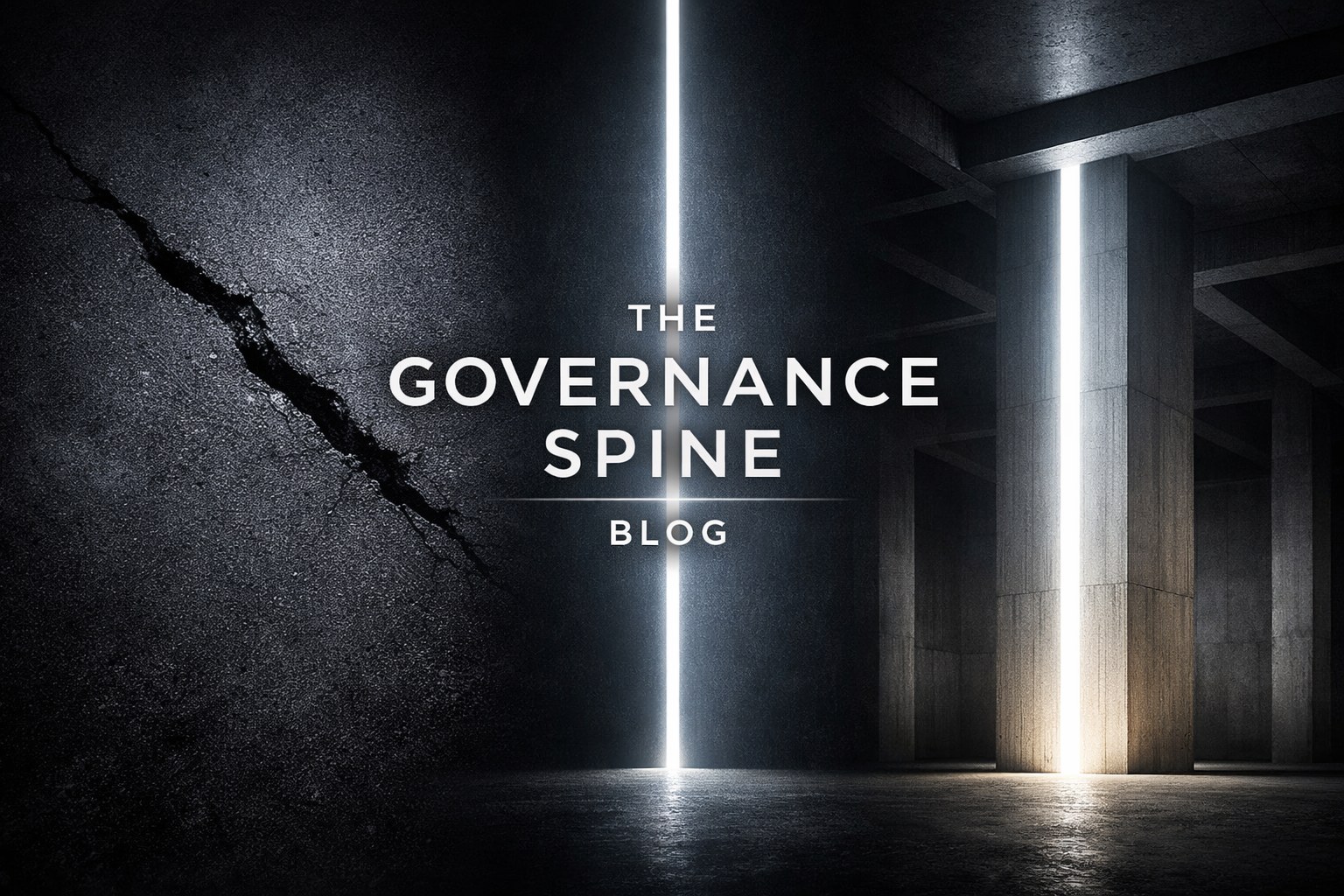 Governance Spine architectural hero banner